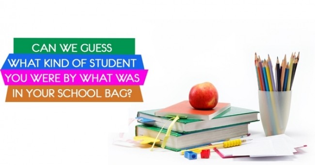 Can We Guess What Kind Of Student You Were By What Was In Your School Bag?